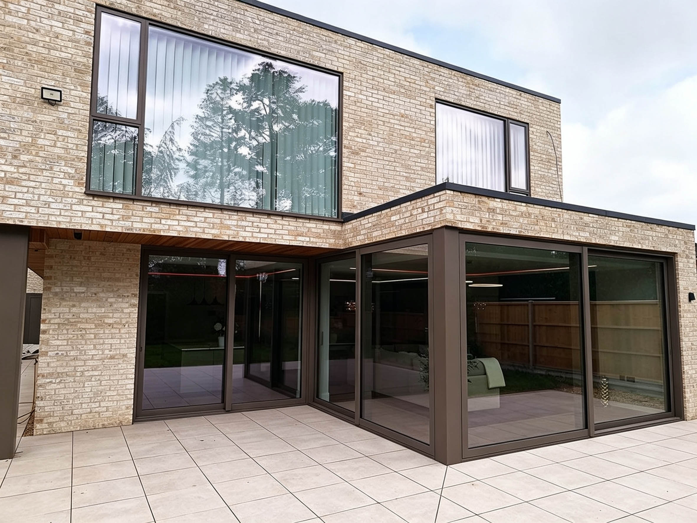 Luxury home in Awbridge with Reynaers MasterPatio sliding doors and SlimLine 68 windows