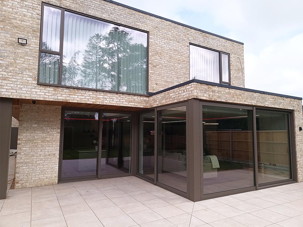 Aluminium window installation near Southampton, Hampshire